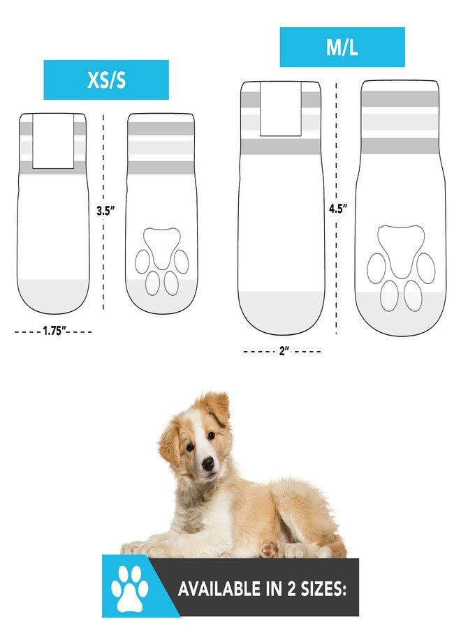Pets First NCAA Alabama Crimson Tide Anti Slip Dog Socks with Elastic Ribbed Top, Size Medium/Large. Indoor/Outdoor Socks, Best Dog Paw Protector, 2 Pairs of Pet Socks with Your Favorite Collegiate Sports Team - Image 5